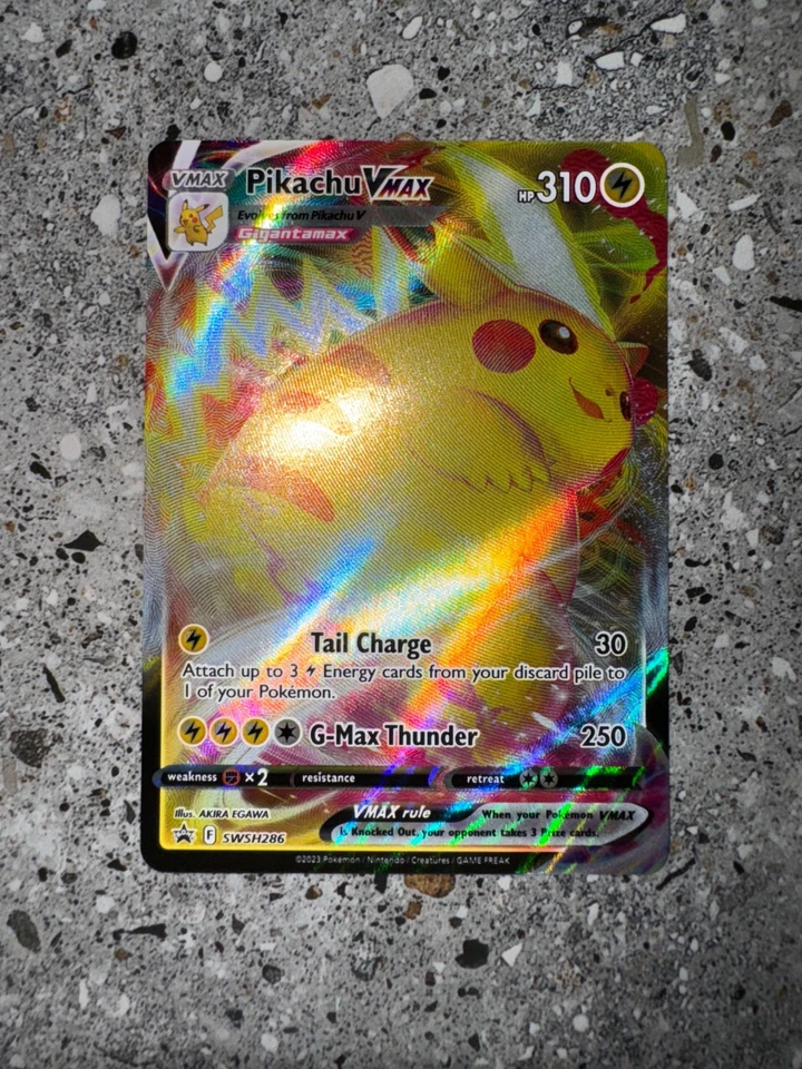 Pokemon TCG Cards Pikachu VMAX SWSH286 Black Star Promo Holo NM-M (NOT Jumbo) - Image 3 of 4