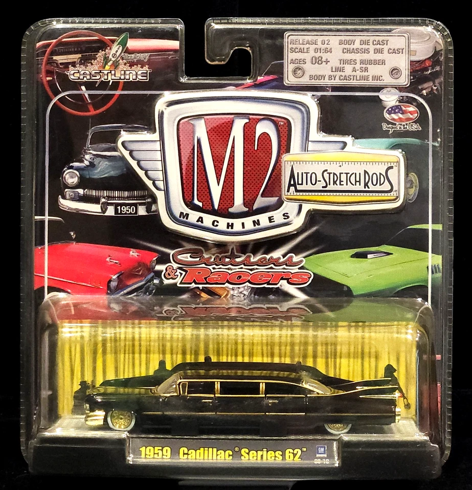 M2 Machines CHASE 59 1959 Cadillac Series 62 Auto-Stretch Rods Limo R02 08-10 - Image 2 of 4