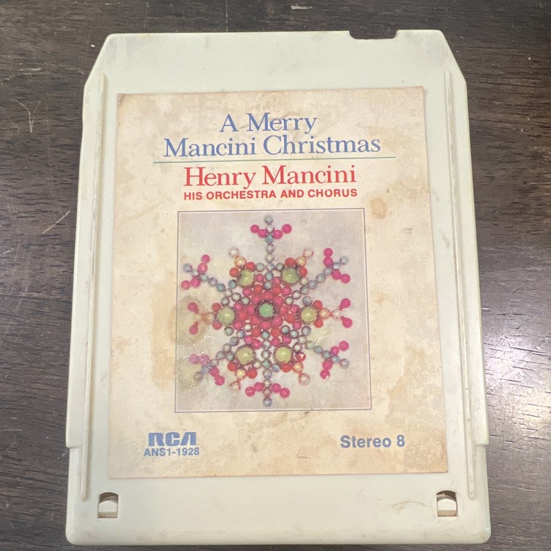 Henry Mancini A Merry Mancini Christmas RCA Stereo 8-Track Cartridge ANS1-1928