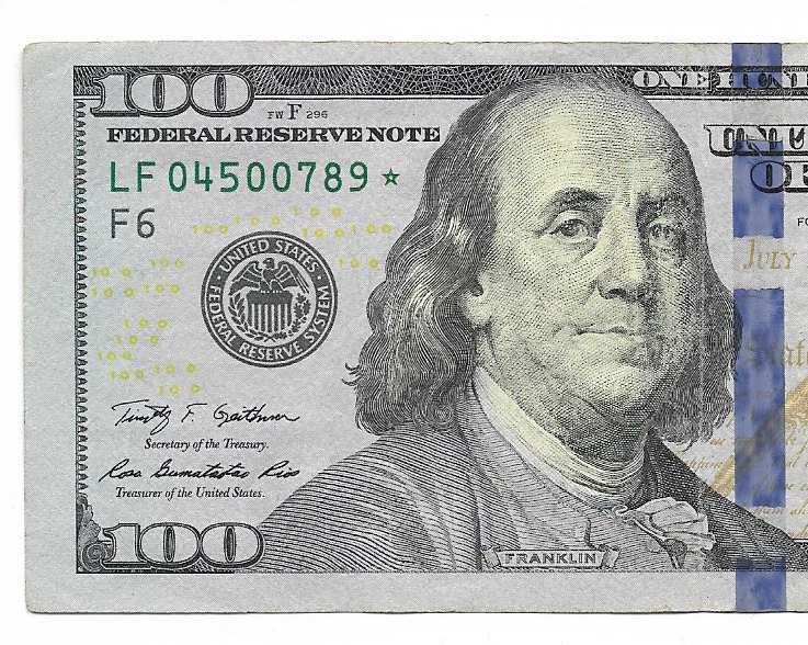 Series 2009A | US One Hundred Dollar Star Bill Collectors Note $100 LF 04500789* - Image 2 of 3