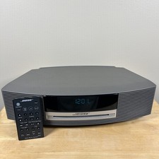 Bose Wave Music System AWRCC1 CD/AM Radio w/ Remote Titanium Silver Tested Works