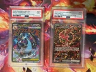 Mega Charizard X ex Promo #023 PSA 9 & Oricorio ex Promo #024 PSA 9