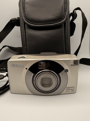 #ad #ad Canon Sure Shot 105 Zoom S Date 35mm Film Camera amp; Case Film Tested Read $84.99