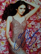 Nina  Dobrev Signed 8x10 Photo Original Matte Finish COA Genuine Athentic 