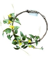 13.5" Faux Forsythia Flower Wreath Hearth  Hand Magnolia DOOR WREATH Spring NEW