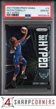 2021 PANINI PRIZM WNBA GET HYPED #14 SATOU SABALLY POP 2 PSA 10
