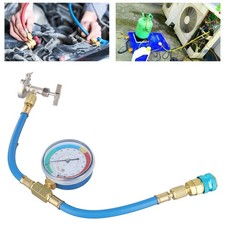 Tubo di Ricarica con Manometro R134A Kit di Ricarica a U per Climatizzatori Auto