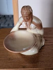 Frankoma Indian Squaw with bowl - desert sand - glossy