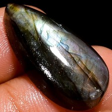 Natural Labradorite Pear Shape Cabochon Loose Gemstone 18 Ct 26X13X7 mm GC-26443