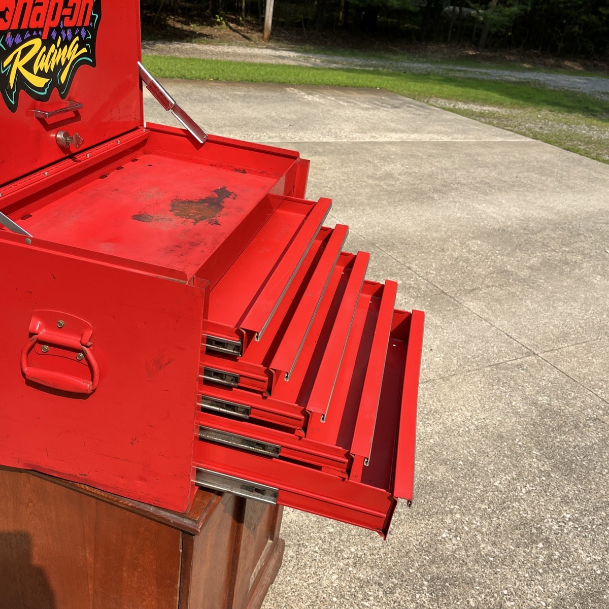 Vintage Snap-On 5-Drawer Fold Over 2-Handle Mechanics Bench Tool