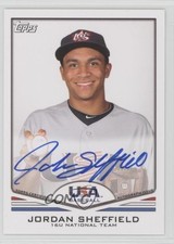 2011 Topps USA Baseball Team Auto Jordan Sheffield #USA-A38 Auto 0k0