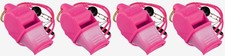 Fox 40 Sonik Blast CMG 3-Chamber Pealess Whistle  Lanyard, Pink 4-Pack 