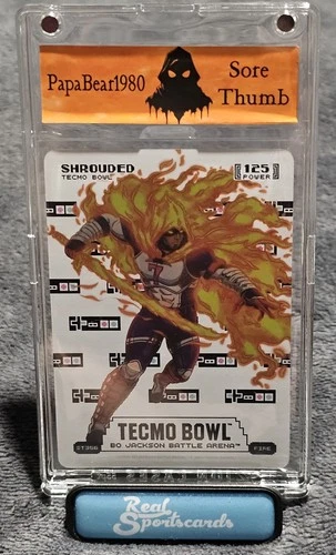 2026 Bo Jackson Battle Arena Tecmo Bowl Shrouded Sore Thumb Card ST356 Fire