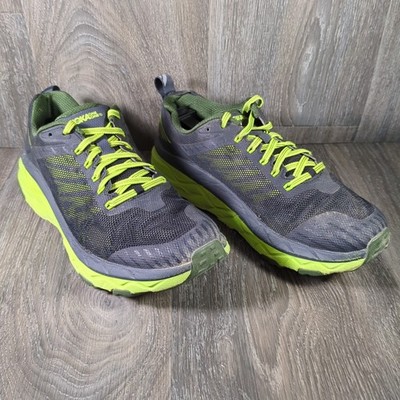 Hoka One One Challenger ATR 5 Mens Size 9 Black Green Running Shoes Sneakers