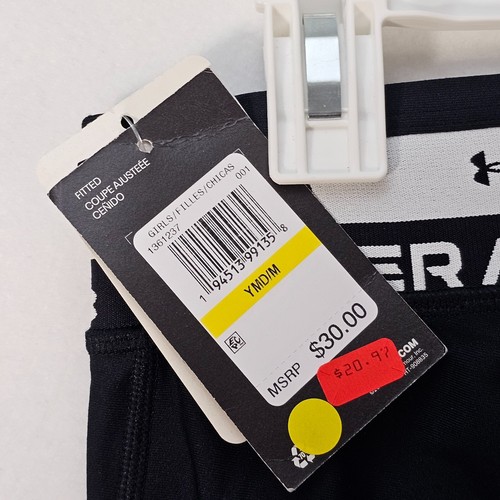 Under Armour Girls HeatGear Armour Ankle Crop Leggings, Youth MEDIUM - Picture 8 of 10