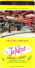 Johaze Cocktail Lounge Montreal QC Vintage Matchbook Cover 1950s