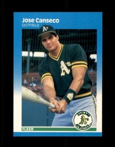 1987 Fleer Glossy #389 Jose Canseco 