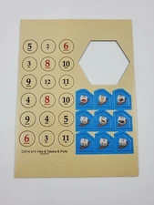 Settlers of Catan Full Set Circular Number Tokens & Harbor Replacement Parts New