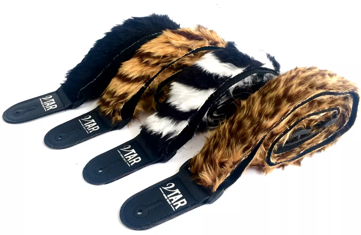 Fur guitar strap deals
