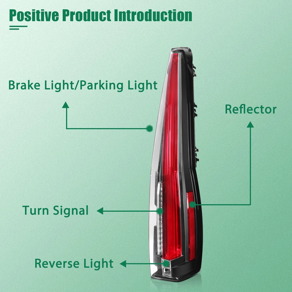 Tail Lights Assembly For 2007-2014 GMC Yukon Chevrolet Suburban Tahoe Rear Lamp — 第 2/4 张图片