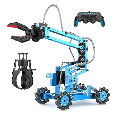 Robot Arm Kit Toys, Flexible Remote Control Robotic Arm with 360° Gripper a