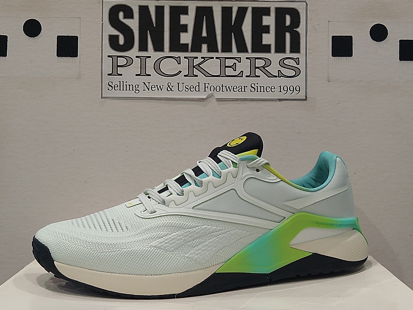 Reebok Men's Nano X2 SMILEY Training Shoes GW4780 Opal Glow Lime Size 11 New