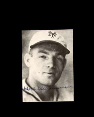 Hal Schumacher Signed 1972 TCMA The 30's Mini New York Giants Autographed