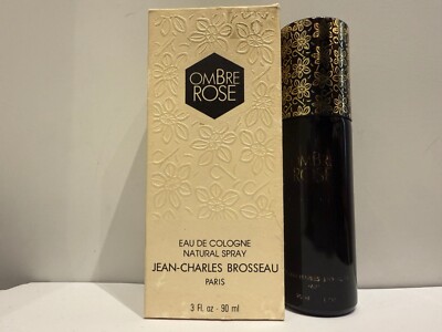 JEAN-CHARLES BROSSEAU OMBRE ROSE EAU DE COLOGNE 90ML SPRAY DISCONTINUED OLD VERS