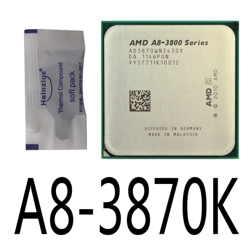 AMD Phenom A8 3800 A8 3820 A8 3850 A8 3870 A8 3870K A8 5500 CPU Processor - Picture 6 of 7