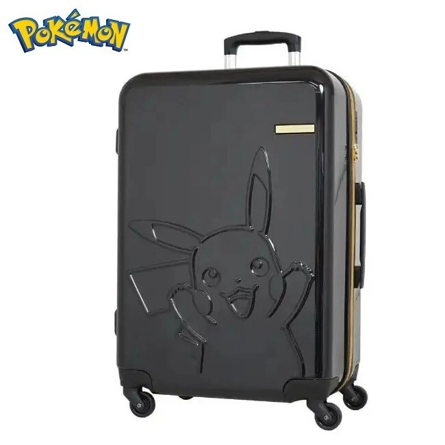 Valise Pokemon Pikachu bagages de voyage porte sac TSA serrure 26 noir