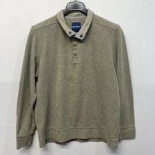 Tommy Bahama Men Mock Henley Sweater Top Size Large Sage M266 -6