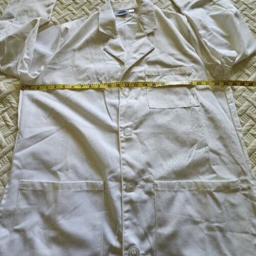 Landau Mens Twill 40.5 inch Knee Length Medical Lab Coat-3139 5 Button 3 Pockets - Picture 2 of 14