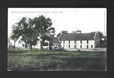 VINTAGE POSTCARD:  WISCONSIN BUTTER AND CHEESE CO. FACTORY - ELKHORN, WISCONSIN