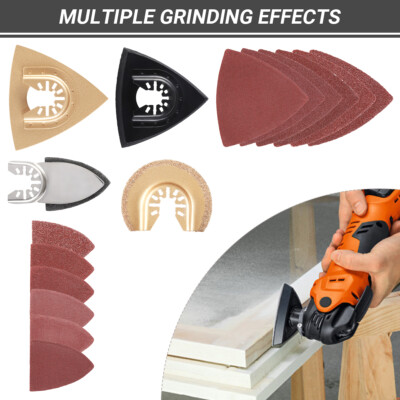124Pcs Oscillating Multitool Saw Blade Kit For Dewalt Fein Bosch Milwaukee US