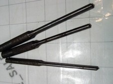 vintage hand tool set punch 3x engraved ARMSTRONG USA / ~6" punches collection