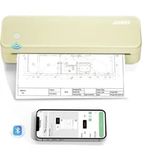 Thermal, Portable, Inkless Printer, Yellow, Support 8.5" X 11" Thermal Paper