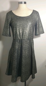 gianni bini gold dress