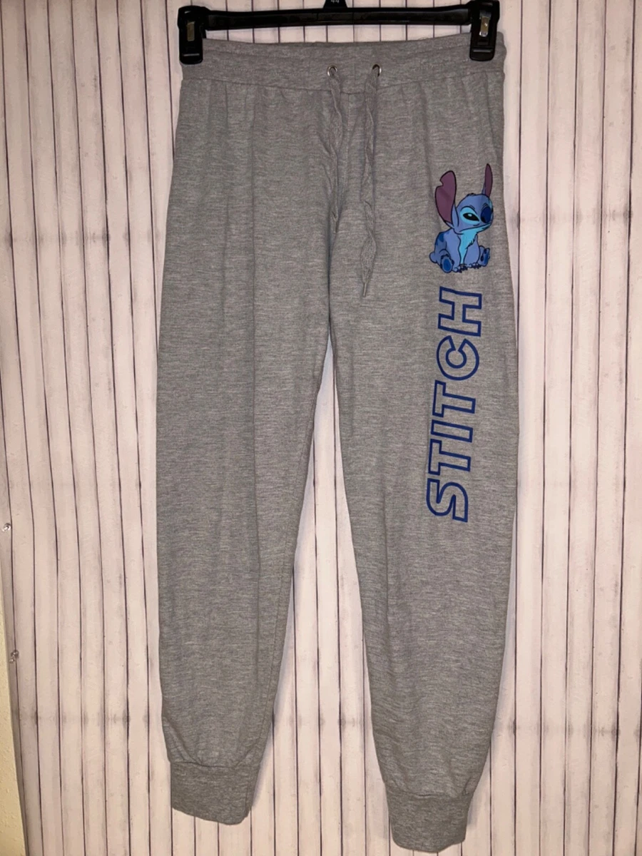 disney stitch sweatpants size M gray