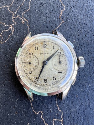 Lebois & Co Chronograph Movement Landeron 39 Not Working For Parts