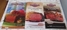 Lot of 3 Omaha Steaks Great Gathering & Good Life Guide Paperback Cookbooks