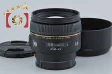 Very Good!! Minolta AF 85mm f/1.4 G D Sony / Minolta A Mount Lens