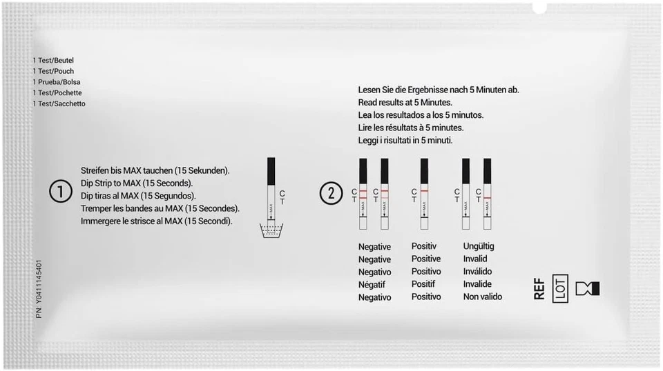 5x Multi Drogentest 7in1 Drogenschnelltest (THC, Kokain, Ketamin etc.) Urintest - Bild 2 von 4