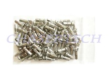 MTB Road BMX Bike 7075 Alloy Spoke Nipples 2.0mm 14G 1/2" 100 Pcs Silver