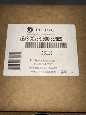 BRAND NEW OEM U-Line Lens Cover, 3000 Series 26116 |WH10