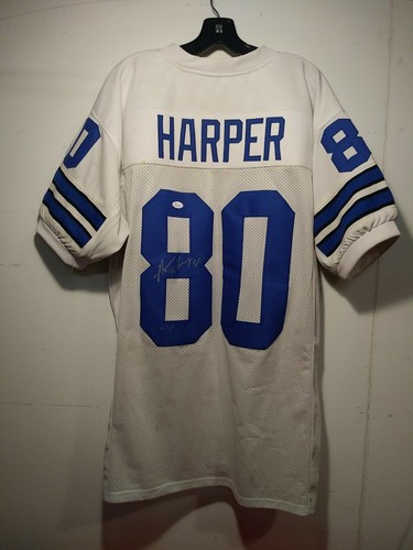 ALVIN HARPER Autographed #80 Signed Dallas Cowboys white jersey JSA Authentic - Picture 4 of 8