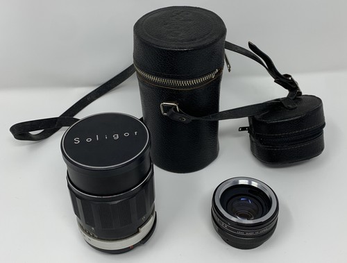 Soligor Tele Auto 1:3.5 135mm Lens number 17204803 & APS auto Teleplus 2x (A)