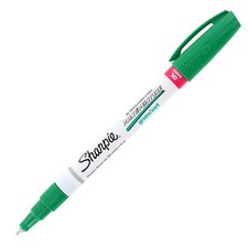 Sharpie Oil-Based Paint Marker For Tire Tread Rubber Extra Fine Point Green Ink