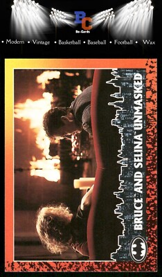 1992 Topps Batman Returns #48 Bruce and Selina Unmasked