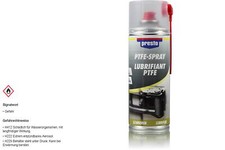 Original Presto PTFE Spray Schmiermittel 1x 400ml Spray Sprühdose 306338
