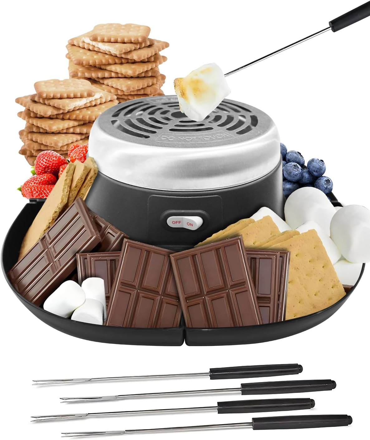 Smores Maker Tabletop Indoor Kit Smores Kit Flameless Electric S'Mores Maker Mar